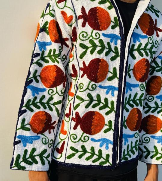 Suzani Indian Embroidery Jacket Boho Vintage Style Ethnic Festival Wear Handcrafted Outerwear