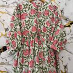 Hand Block Printed Cotton Maxi Dress: Indian Handmade Summer Dress