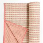 Handmade Cotton Block Print Quilt – Reversible Floral Jaipuri Blanket, Red Border Bedding, Indian Cotton Quilt