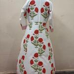 Hand Block Printed Cotton Dress, Lining Floral printed Dress, Handmade Dress, Wedding Long Dress For Women