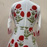 Hand Block Printed Cotton Dress, Lining Floral printed Dress, Handmade Dress, Wedding Long Dress For Women