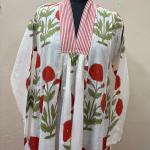 Handmade Cotton Pink Floral Printed Women Dress, Indian Block Printed Dress, Cotton Summer Dress, Beautiful Cotton Dress, Gift For Her